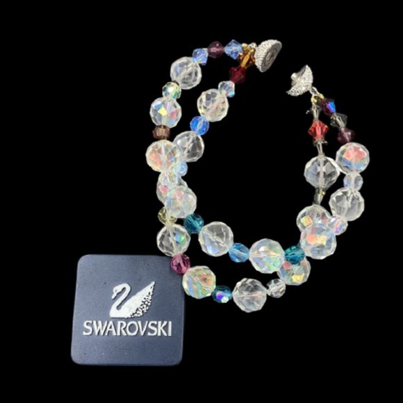 Vintage Swarovski Crystal Bead Bracelet with Tags - Picture 5 of 14
